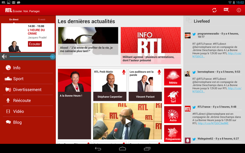 rtl android tablette